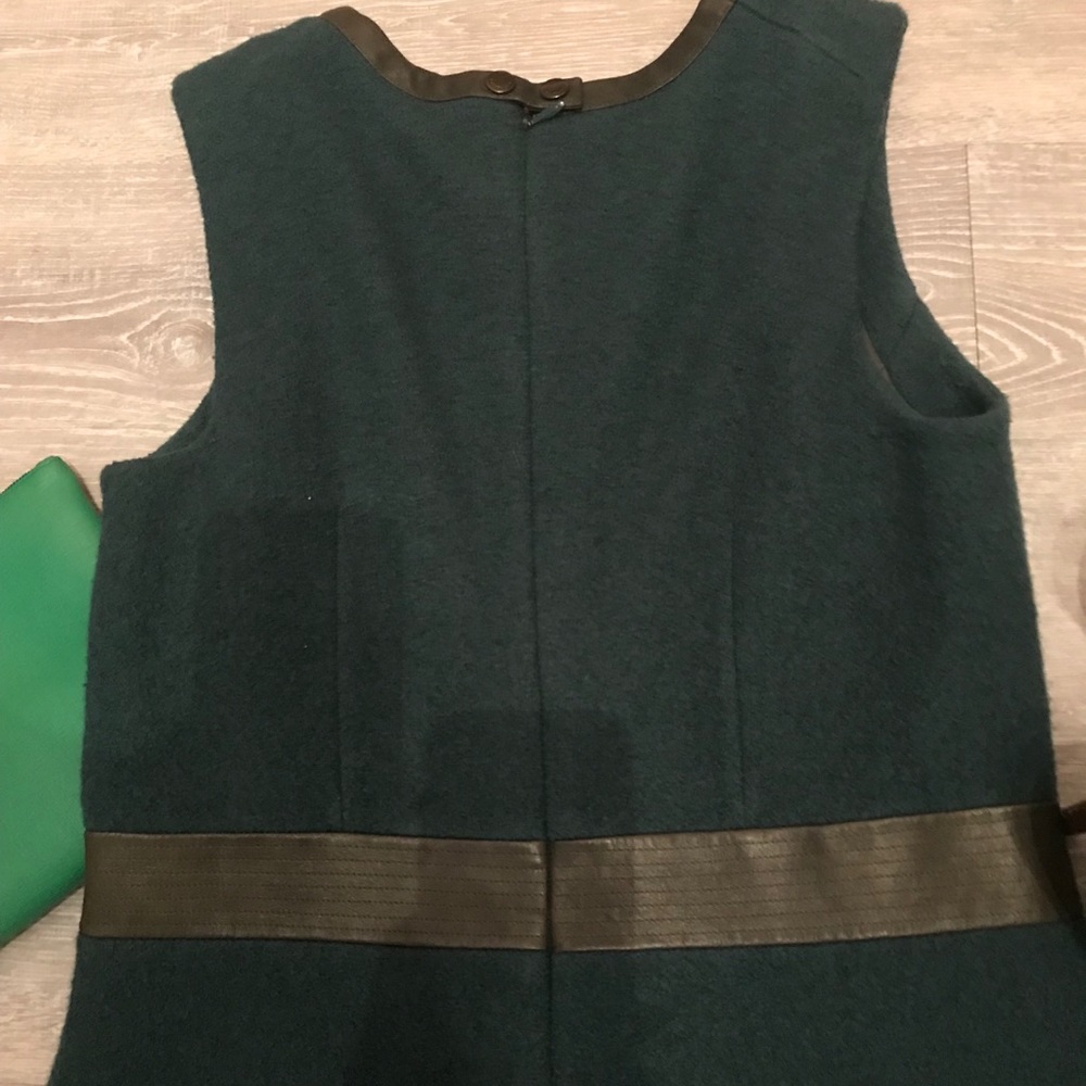 Rachel Roy wool dress with leather trim - Picture 7 of 8
